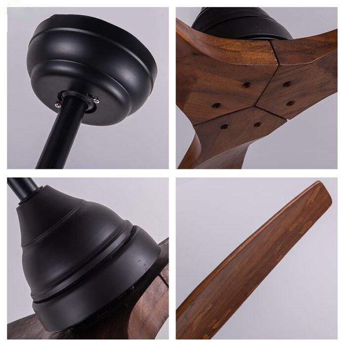 CAF522305 52” High Quality Decorative Ceiling Fan with Light and Remote Control DC Motor Wooden Fans
