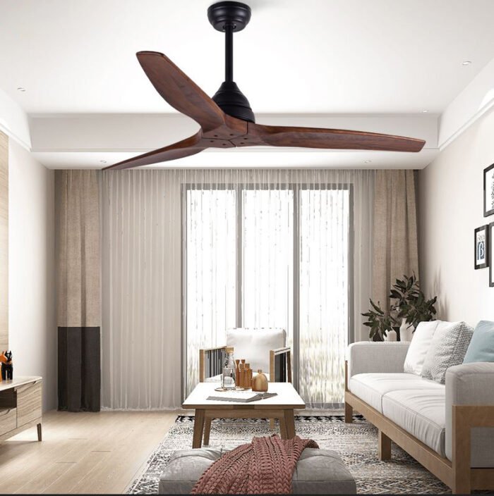 CAF522305 52” High Quality Decorative Ceiling Fan with Light and Remote Control DC Motor Wooden Fans