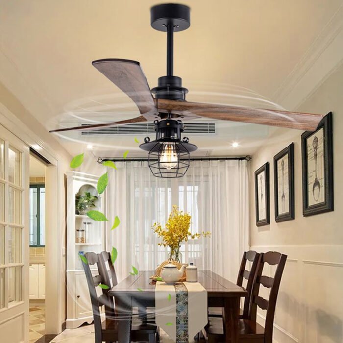CAF522304 American retro fan lamp ceiling small home restaurant bedroom