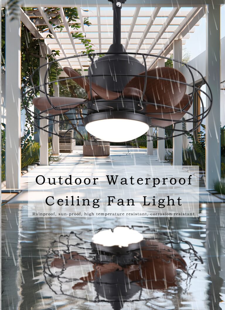 Outdoor Waterproof Ceiling Fan Light