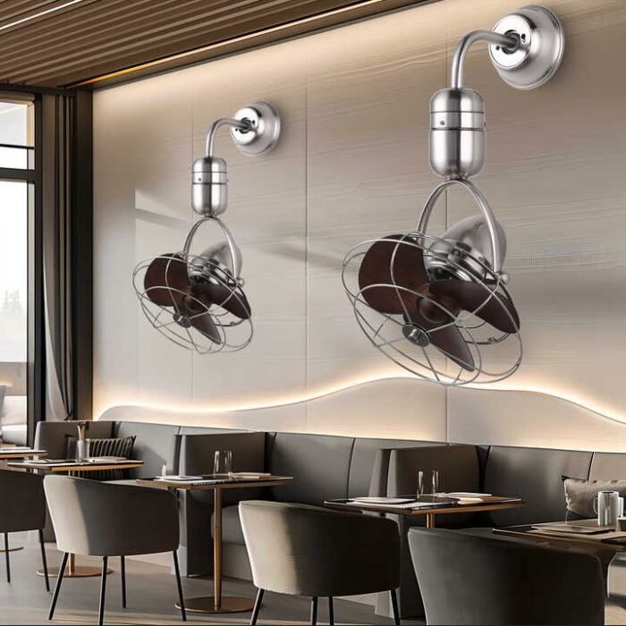 CAF102401 10 Inch Luxury Decorative Single-head Mini Ceiling+Wall Mounted Fan