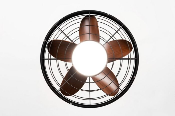 CAF192401 Waterproof Gazebo Fan 19 Inch LED Outdoor Ceiling Fan with Light