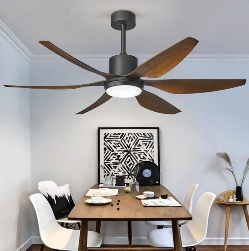 Ceiling Fan Light 54 Inch Africa Asia Modern 100% Pure Copper BLDC Energy Saving Remote Control Ceiling Fans for Home Decoration