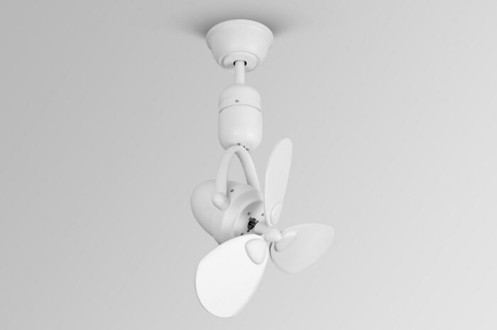 CAF162413 Wall Fan 16 Inch Solid Wood White Decoration Wall Mounted Fans for Bar Corner