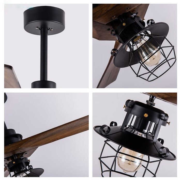 CAF522304 American retro fan lamp ceiling small home restaurant bedroom
