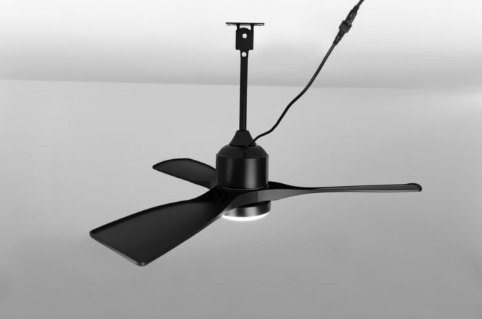CAF1171 Outdoor Ceiling Fan with LED Light 52 Inch Waterproof IP44 Dark Wood for Gazebo